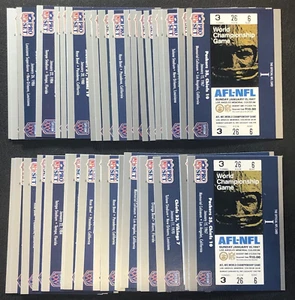 (2)x 1990 Pro Set Super Bowl Facts Tickets Football 24 Trading Card Insert Sets - Picture 1 of 4