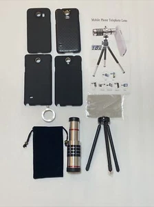 Zestaw teleobiektywów do telefonów komórkowych / komórkowych 18x zoom ze statywem i 4 rozmiarami etui - Zdjęcie 1 z 12