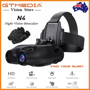 Head Mount IR Night Vision Goggles 850nm Hunting Binoculars 3D FHD Digital Video - Picture 1 of 24