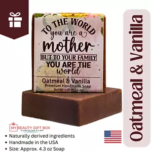 You Are The World Mom Handmade Bar Soap For Women Oatmeal Milk & Honey - Picture 1 of 3
