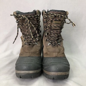 RANGER MENS BROWN INSULATED WINTER BOOTS W/REMOVABLE THERMO LITE LINERS SIZE 7 - Picture 1 of 10