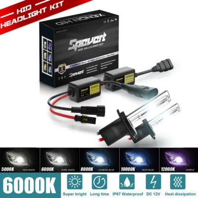 H1 H3 H7 H8 H9 9005 9006 55W Car HID Xenon Headlight Bulbs&Ballasts Error Free - Image 1 of 4