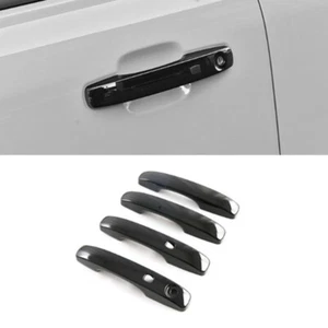 For Ford Everest 2023 2024 2025 Glossy Black Exterior Door Handle Cover Trim  - Foto 1 di 6