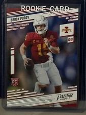 Brock Purdy 2022 Panini Chronicles Draft Picks 49ers Cyclones🔥Mr Irrelevant🔥V3