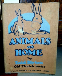 ANIMALS AT HOME Old Thatch Series Blyton, Enid 1945 children vintage - Picture 1 of 1