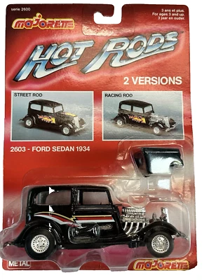 Ford 1934 sedán 1/32 Street Rod Majorette lanzamiento 1988 negro  Foto 1 de 4