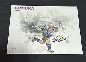 Peter Bondra Signed 11x14 Photo Washington Capitals Beckett - Picture 1 of 3
