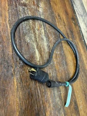 Power cord with Amphenol C16-1 Circular Connector 4-Pin Female to L5-20P male 7' - Image 1 of 4