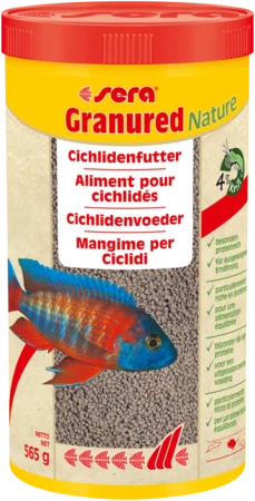 sera Granured Nature 1000 ml Farbfutter Fleischfressende Barsche Cichliden  - Bild 1 von 1