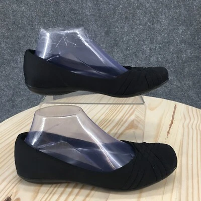 Mootsies Tootsies Zapatos Mujer 7.5 M Modelo Informal Sin Cordones Planos Tela Negra Foto 1 de 4