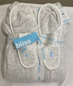 Bliss Gray Robe & Slippers Set S/M BRAND NEW (msrp: $68.00) - Picture 1 of 4