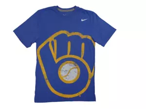 Milwaukee Brewers MLB Men's Nike Throwback Logo T-Shirt - Small - Picture 1 of 1