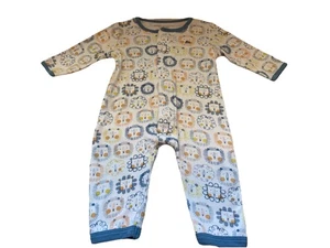 Baby Jungen Magnetic Me blauer Löwe Schlafanzug ohne Fuß Einteiler Größe 3-6 Monate - Bild 1 von 3