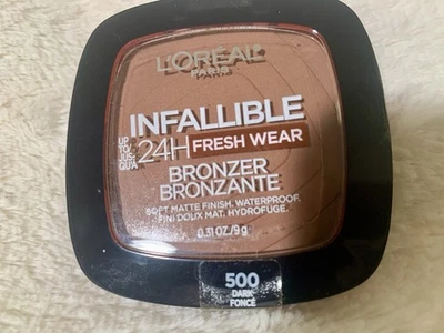 L'Oreal Paris  INFALLIBLE   24H FRESH WEAR BRONZER  500 Dark   Soft Matte Finish - Image 1 of 3