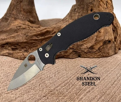 Spyderco Manix 3.37in 154CM Blade Black G10 Handle Folding Knife (82) - Image 1 of 4