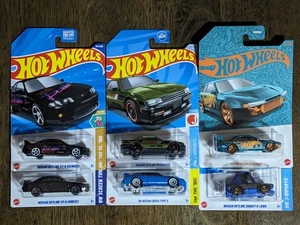 Hot Wheels NISSAN Skyline SILVIA Gtr-R Type X Drift 200GT J-Imports Lot of 6 - Picture 1 of 1