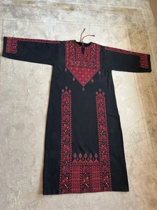 Único Vestido Tatreez Vintage Palestino Tradicional Thobe - Bordado a Mano - Imagen 1 de 15