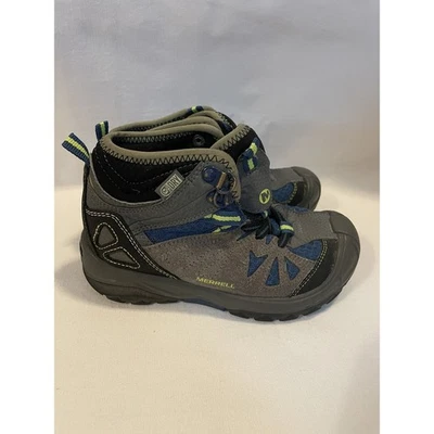 Merrell Youth Capra Mid Botas de Senderismo Impermeables 11.5M Azul Gris Trail 61633 Foto 1 de 4