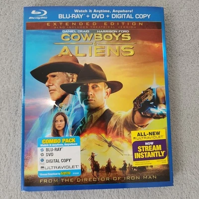 Cowboys  Aliens (Blu-ray/DVD, 2011, 2-Disc Set, Extended Edition - Image 1 of 4