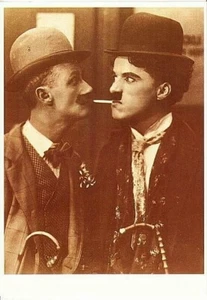 CHARLIE CHAPLIN & Ben TURPIN 1915 Movie Still from “His New Job” Reproduction  - Picture 1 of 1