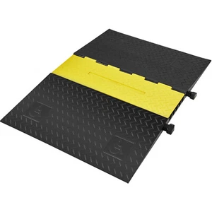 VEVOR 5Channel Cable Protector Ramp 22000lbs Load ADA Compliant Wire Cable Cover - Picture 1 of 12