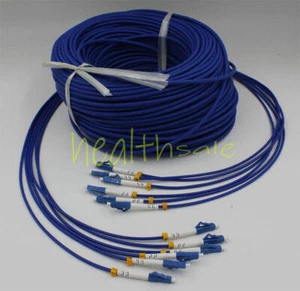 Indoor Armored LC-LC 6 Strand Single-Mode 9/125 Fiber Optical Patch Cord 50M - Afbeelding 1 van 1