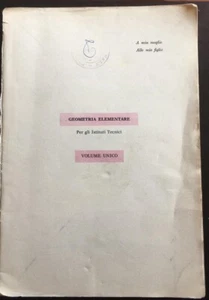 Geometria Elementare - Pompeo Nisini,  Casa Editrice Luigi Trevisini - P - Foto 1 di 1