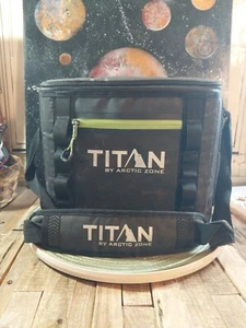 Titan by Arctic Zone 12 Can Capacity Welded Cooler, Black/Green - Picture 1 of 20
