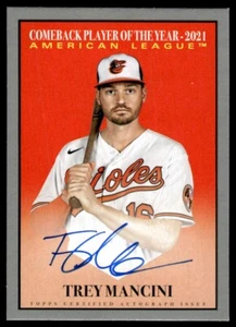 2022 TOPPS ARCHIVES AUTO /99 COME BACK PLAYER OF THE YEARS Trey Mancini - Picture 1 of 2
