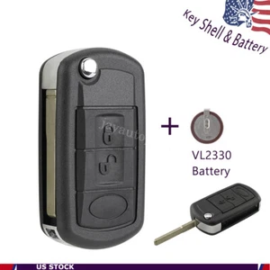 For 2006 - 2009 Land Rover Range Rover Sport Remote Key Fob Shell Case + Battery - Picture 1 of 10