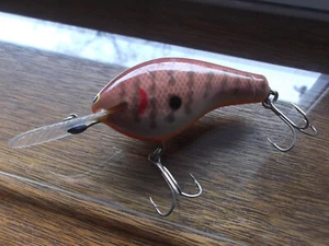 All Brass USA Bagley Diving B3 DB3 DC Dark Crayfish Lead Lip - Picture 1 of 6