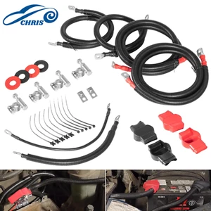 Battery Cables Kit for 2003-2007 Dodge RAM Gen-3 5.9L 24-Valve Cummins Diesel - Picture 1 of 11
