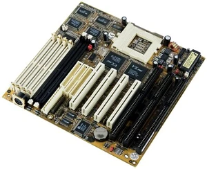 MAINBOARD ELPINA V5.2A SOCKET 7 2x SDRAM 4x SIMM 3x ISA 4x PCI - Bild 1 von 2