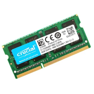Crucial 8GB 1866MHz DDR3L SODIMM RAM PC3L-14900 Notebook Memory CT102464BF186D - Picture 1 of 8