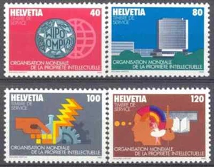 Suiza 1982 Yvert TS 457/60 PROPIEDAD INTELECTUAL MNH VF - Imagen 1 de 1