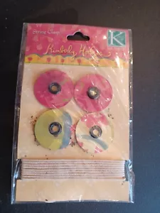 K & Co Kimberly Hodges RED FLOWERS STRING CLASPS Pretty - Picture 1 of 2