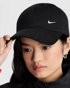 NWT Nike Club Unstructured Cap FZ5698-010 Black / White Sz M/L - Picture 1 of 6