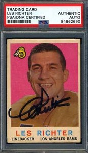 Les Richter PSA DNA Signed 1959 Topps Autograph