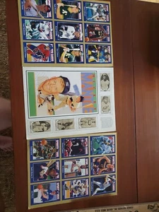 1992 Sports Card News 3x Pages Uncut Cards Mantle tobacco Card Plus Gretzky Bo+ - Picture 1 of 5