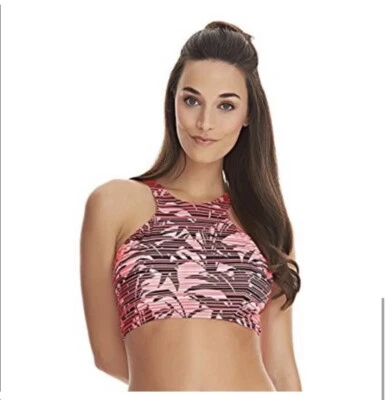 Sutiã Freya Soul City feminino biquíni top com aro 32DDD folha de palmeira embutido novo - Imagem 1 de 4