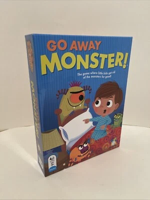 Go Away Monster! Gamewright Board Game Shapes Missing 1 Monster & Instructions - Image 1 of 4
