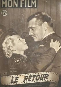 MON FILM N°166 - LE RETOUR - CLARK GABLE & LANA TURNER - Imagen 1 de 1