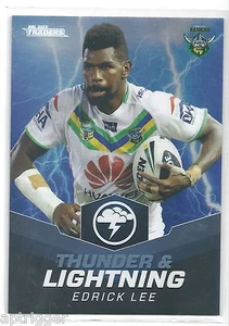 2015 NRL Traders Thunder & Lightning (TL 6 / 32 ) Edrick LEE Raiders - Picture 1 of 1