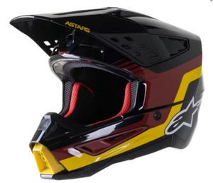ALPINESTARS SM5 OFFROAD HELMET VENTURE YELLOW/BLACK/RED OFFROAD ATV HELMET NEW - Picture 1 of 5