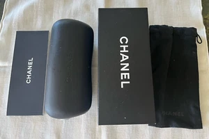 CHANEL SunGlasses Case, Authentic - Box, case, fabric pouch and booklet - Picture 1 of 9