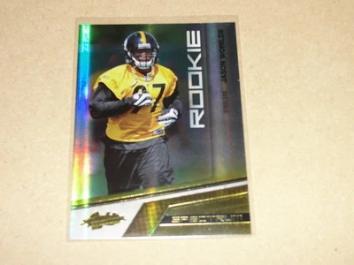 2010 Absolute JASON WORILDS #143 Gold RC SP/10 Pittsburgh STEELERS Virginia Tech - Image 1 of 2