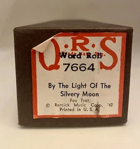 QRS Player Piano Word Roll #7664, "The Light of the Silvery Moon" by Fox Trot - Bild 1 von 5