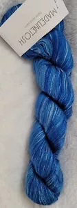 New 1 Hank MadelineTosh Pure Silk Lace in Cobalt Blue 1000yds - Picture 1 of 3