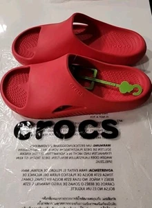 NEU Crocs Herren Mellow Recovery Slide Varsity rot 208392-6WC Herren Größe 8 Damen 10 - Bild 1 von 3