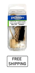 Hi Impedance Crystal Radio Earphone - 3.5mm Phone Plug - 7 Ft Cord - Radio - 747 - Picture 1 of 2
